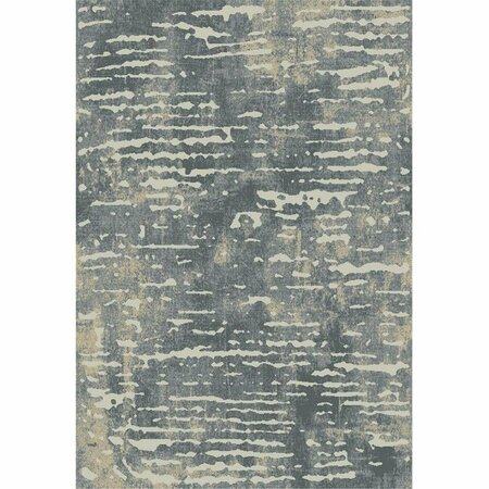 MAYBERRY RUG 7 ft. 10 in. x 9 ft. 10 in. Denver Slate Area Rug, Gray DN8316 8X10